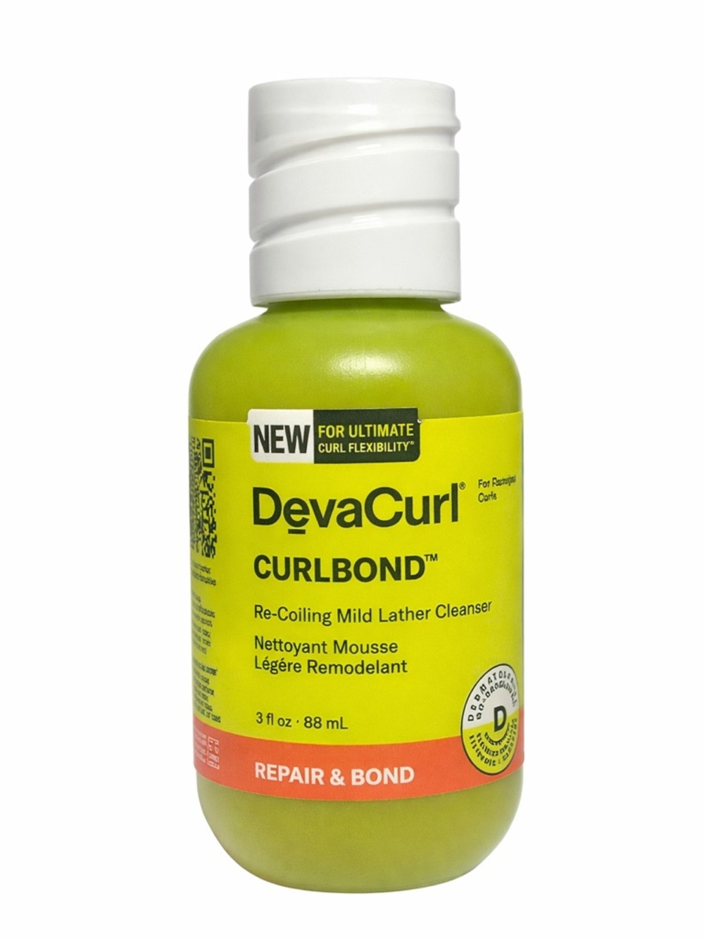 DevaCurl CurlBond Recoiling Cleanser Repair & Bond 3 fl oz Ultimate Curl Flex